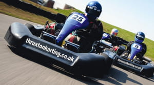 Go karts at Thruxton